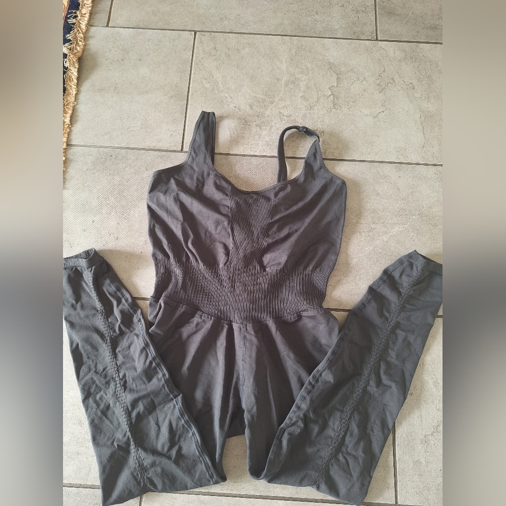 Free People FP Movement Never Better Strappy Back Jumpsuit Cobalt  Size M/L‎